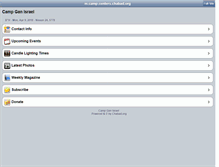 Tablet Screenshot of camp.centers.chabad.org